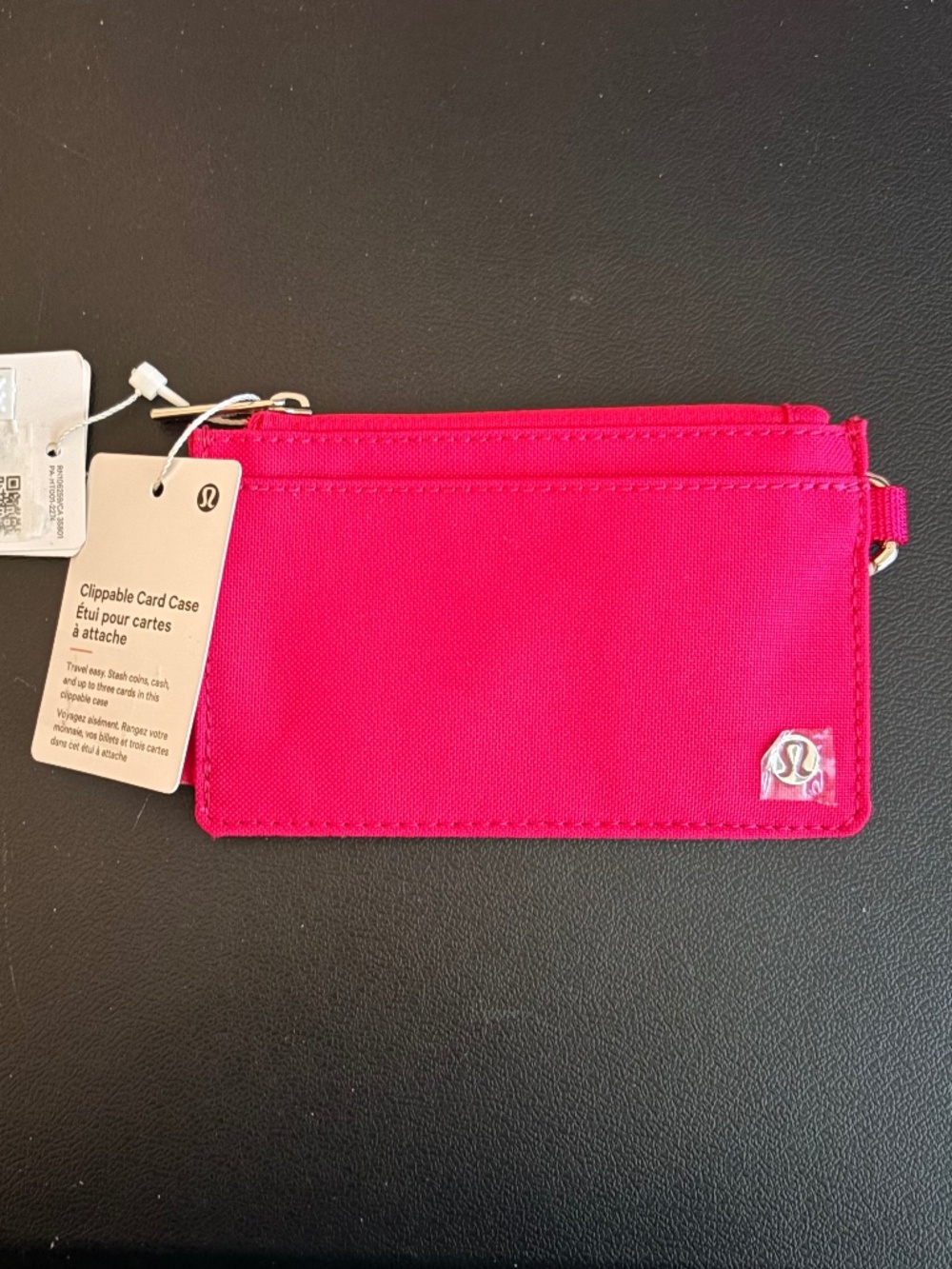 Lululemon Clippable Card Case NWT Color: Calypso Pink!! Authentic